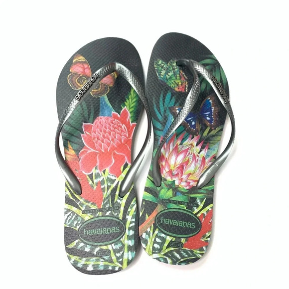 Havaianas metallic butterfly insole size 11/12 - Picture 3 of 7